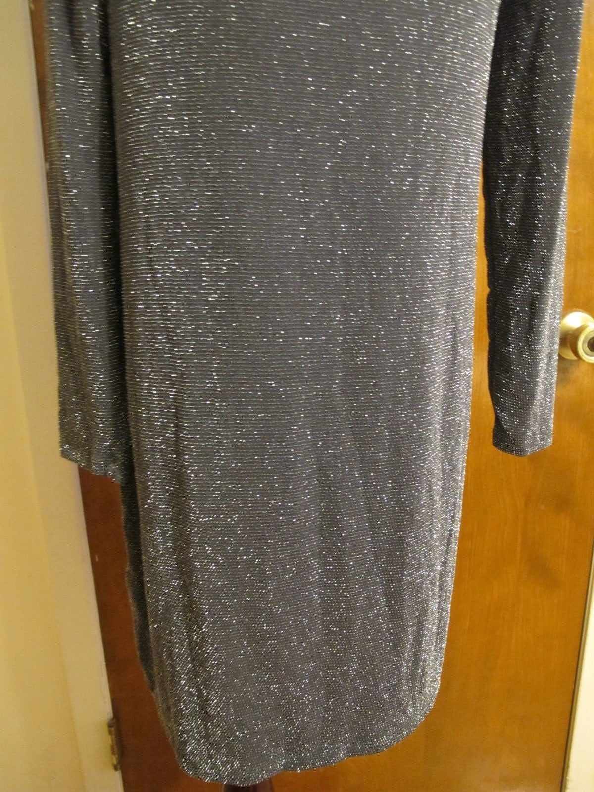 Michael Kors women’s gray boat neck jersey evening dress size Large New