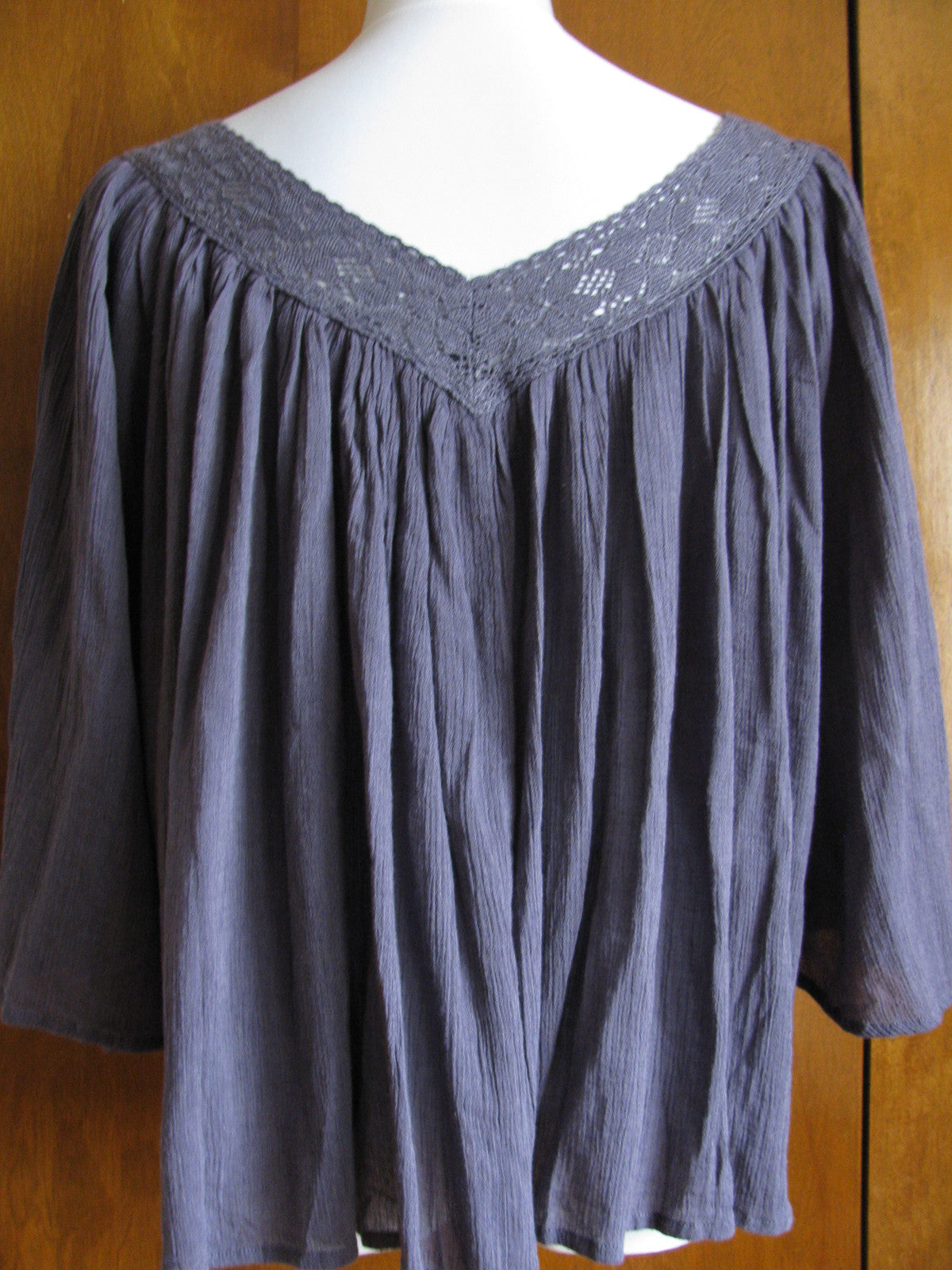 Denim & Supply women’s washed purple cotton viscose top  New