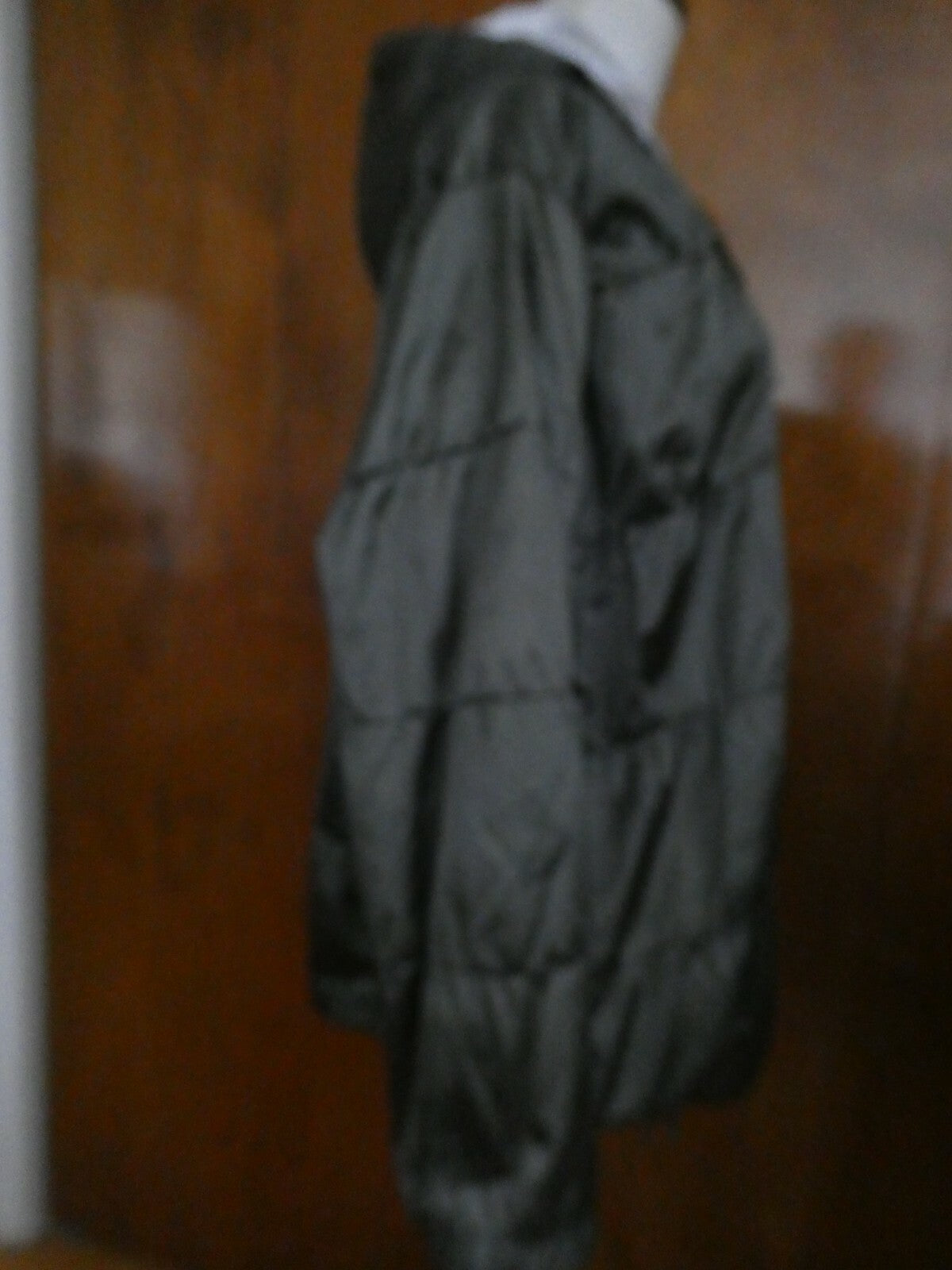 Lavon women's gray quilted puffer jacket coat hooded size Medium (fits Large)
