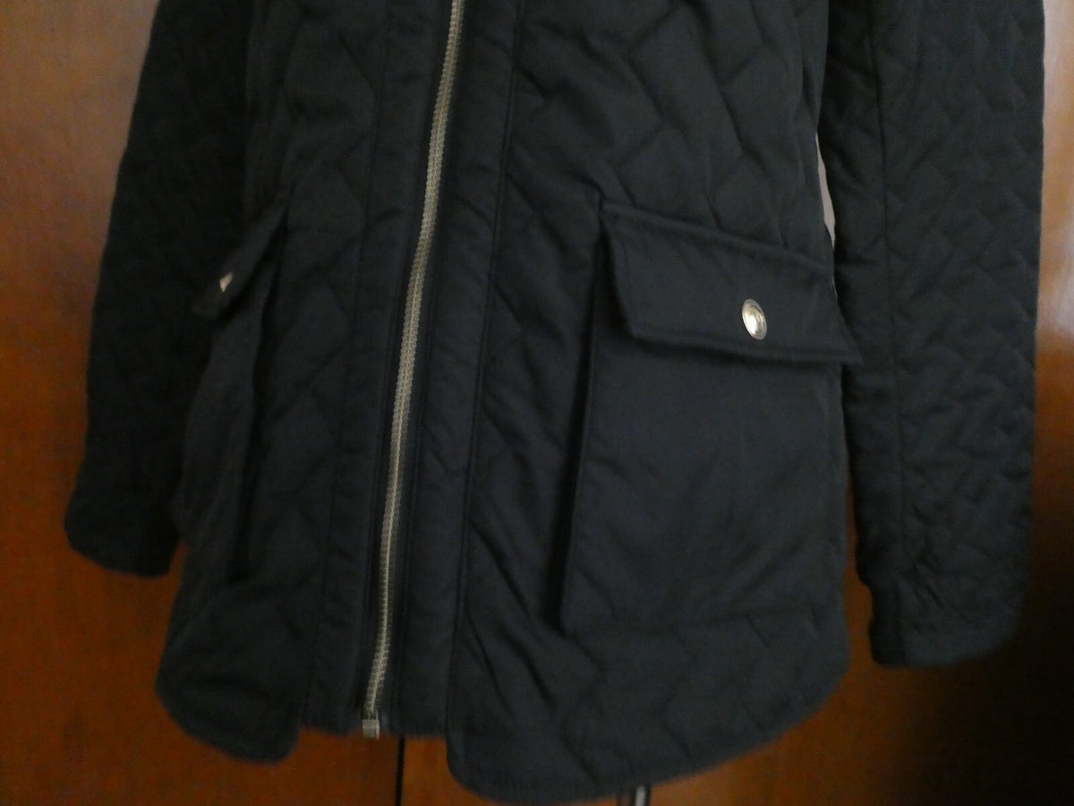 Tommy Hilfiger Quilted Zip-Up Jacket Black Size Large