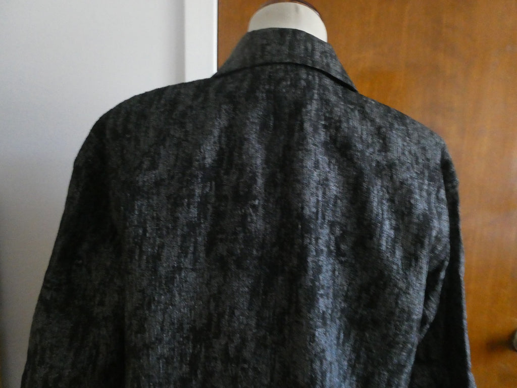 Linea By Louis Dellolio black/gray 4 Button with Pockets Blazer Jacket medium