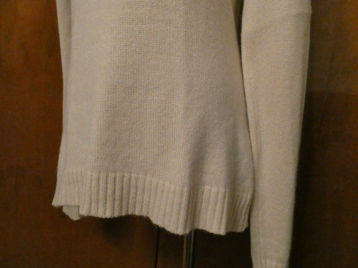 Repeat women's cream cashmere V-neck sweater size EU 40