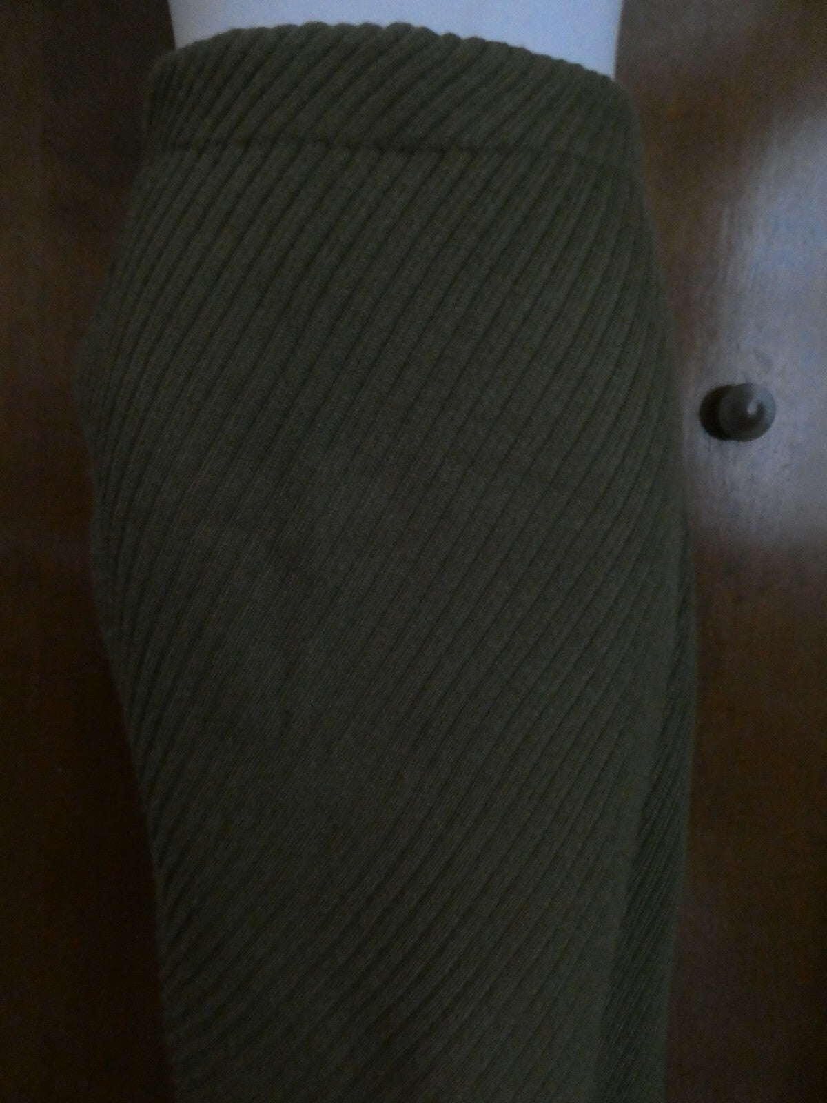 BY ROSIE NEIRA Anthropologie Green Wrapped Fringe Skirt Wool Blend Size Large