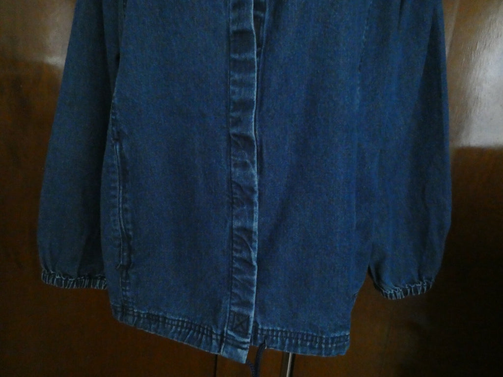LL Bean Denim Women’s Long Sleeve Blue Lyocell/Cotton Jacket Size 16P 