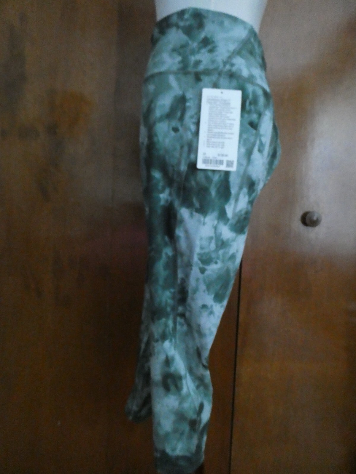Lululemon Align Pant 25" Green Print Yoga Legging with Side Pockets Size 20