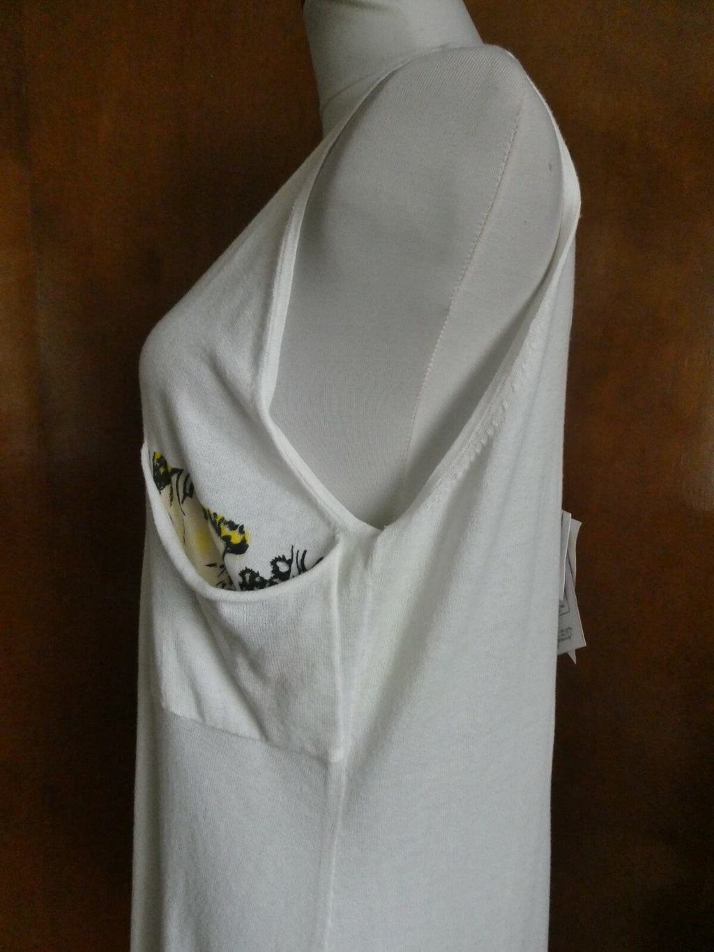 Smitten women's ivory soft cotton top size Large Style# S030236LM