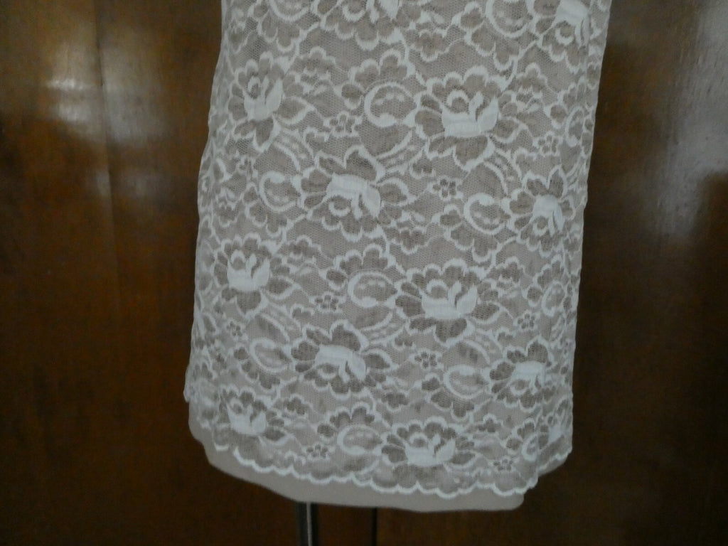 New York & Company Women’s Beige Detailed Tank Top Large