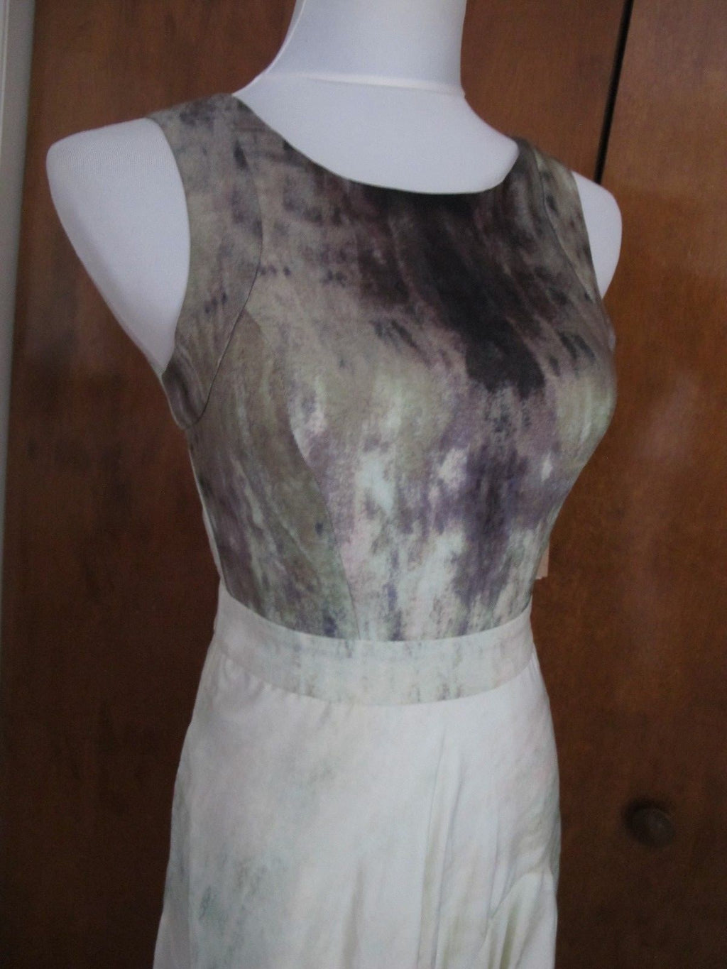 Rachel Roy women's maxi stylish cutout back multi color dress size 0 NWT