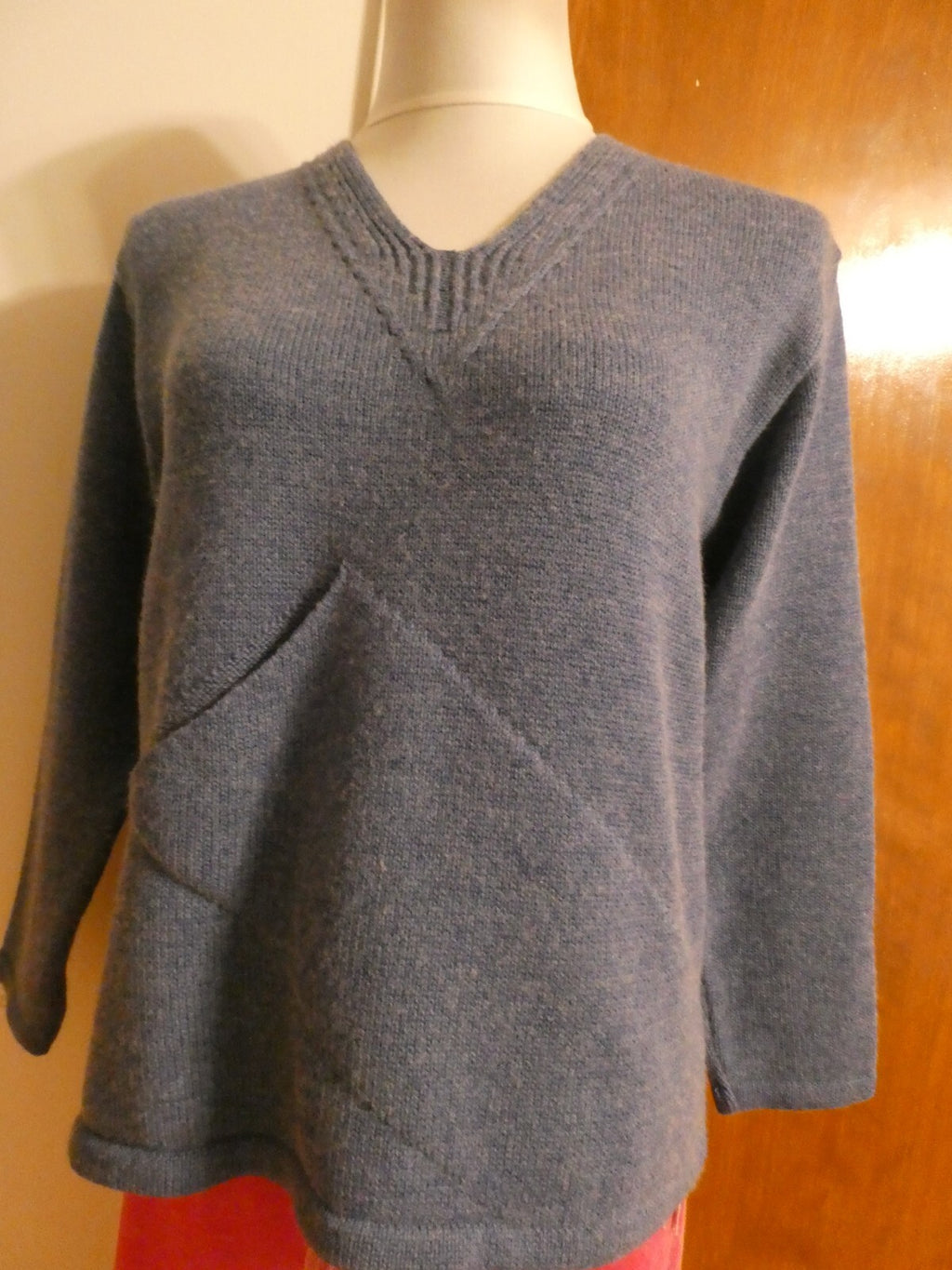 Aceka  women's dusty blue sweater size PM preowned