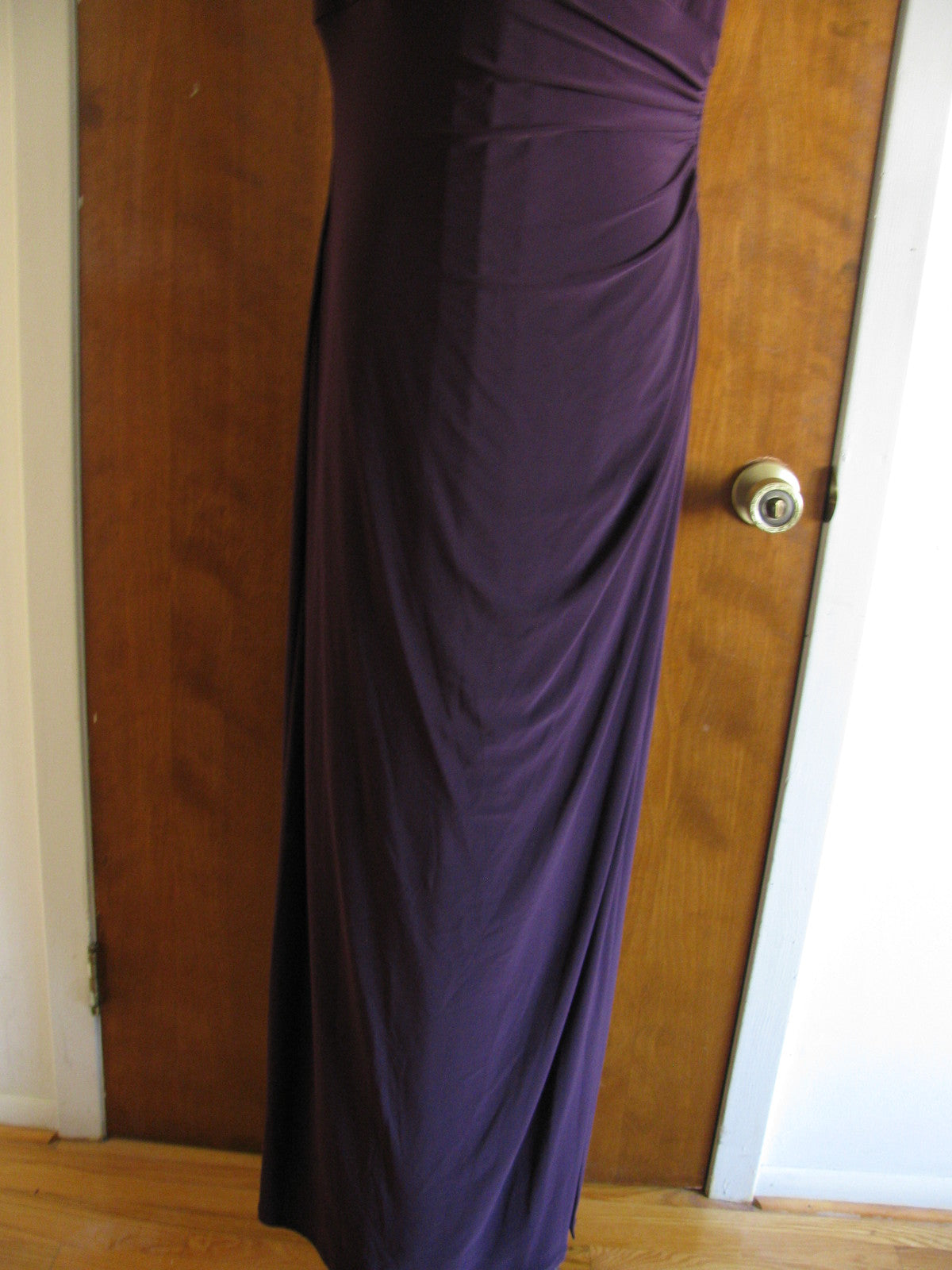 Ralph Lauren women’s maxi raisin lined cocktail dress size 8 New