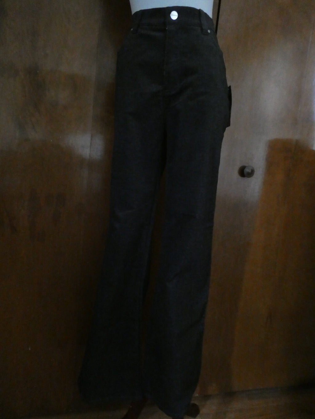 Jones New York Signature women's cotton dark gray pants wide leg at bottom SZ 10