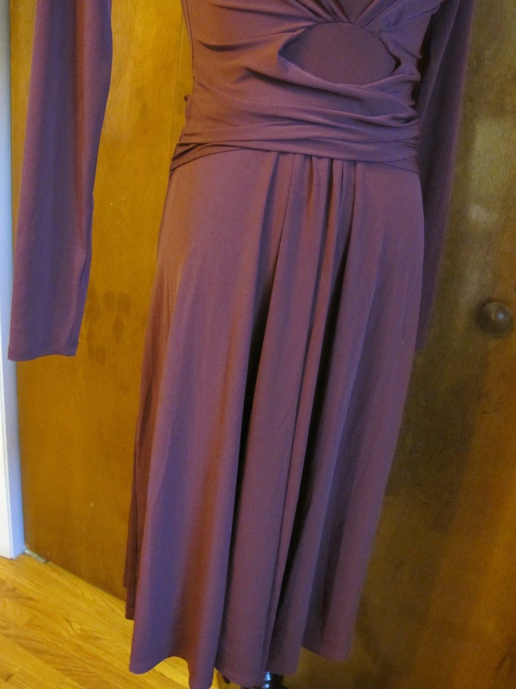 Michael Kors women’s burgundy A-line evening dress 2 