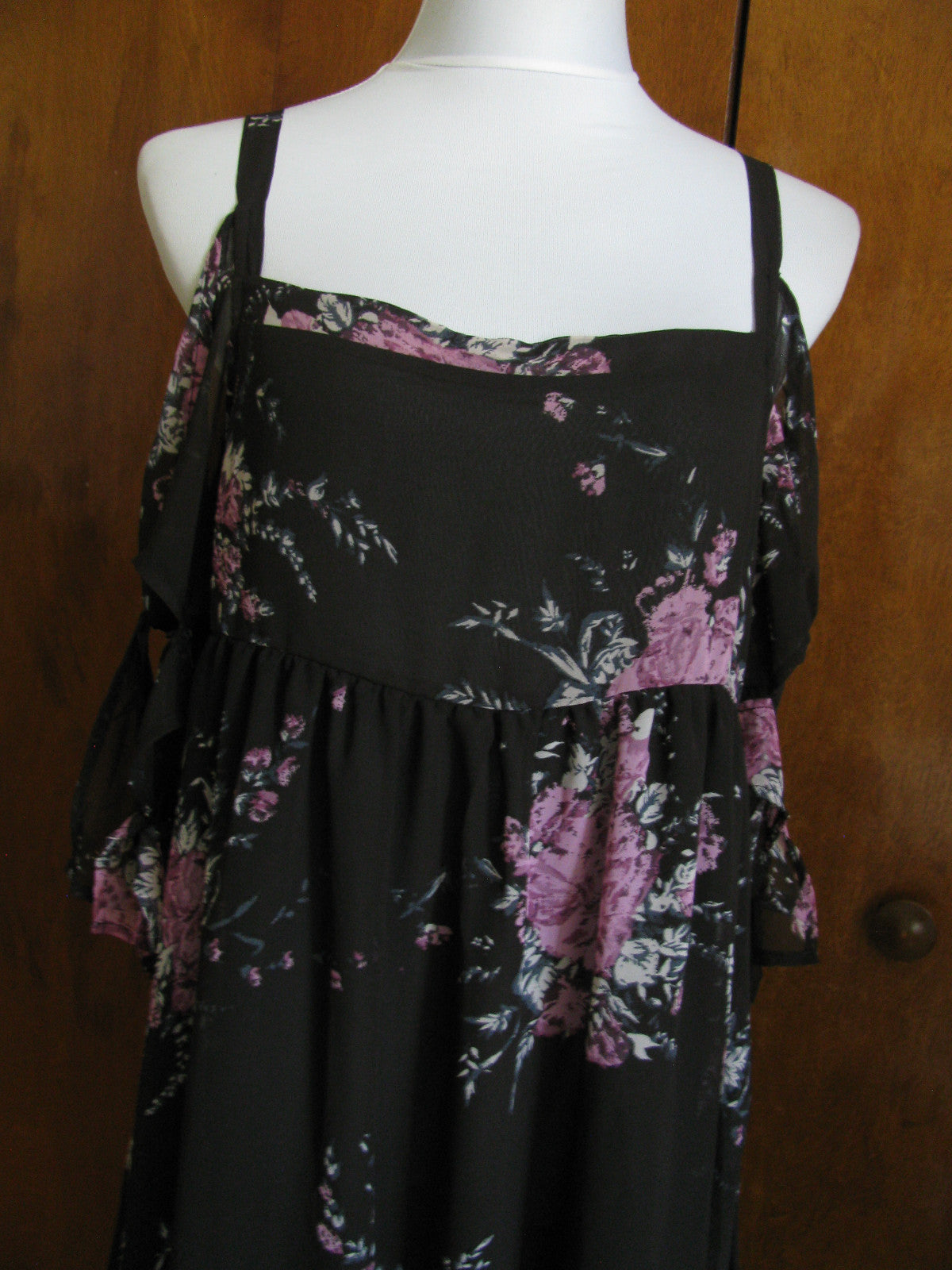 Free People women's black comb detailed lined New dress 