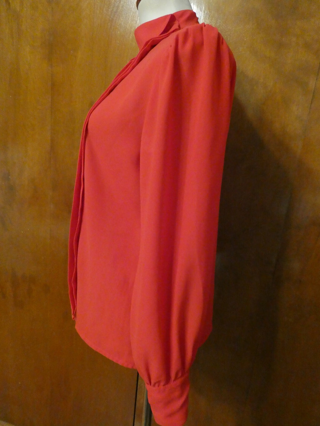 S.K. and Company Red Long Sleeve Stylish Blouse Top Size 12
