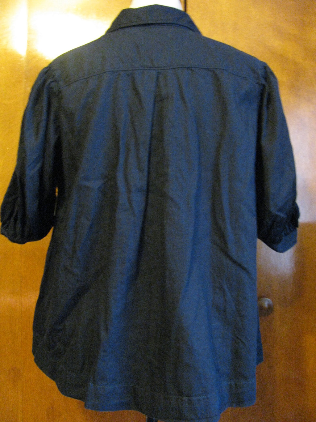 Gap 1969 women's Black 100% Cotton Blouse Size XSmall fits Small New