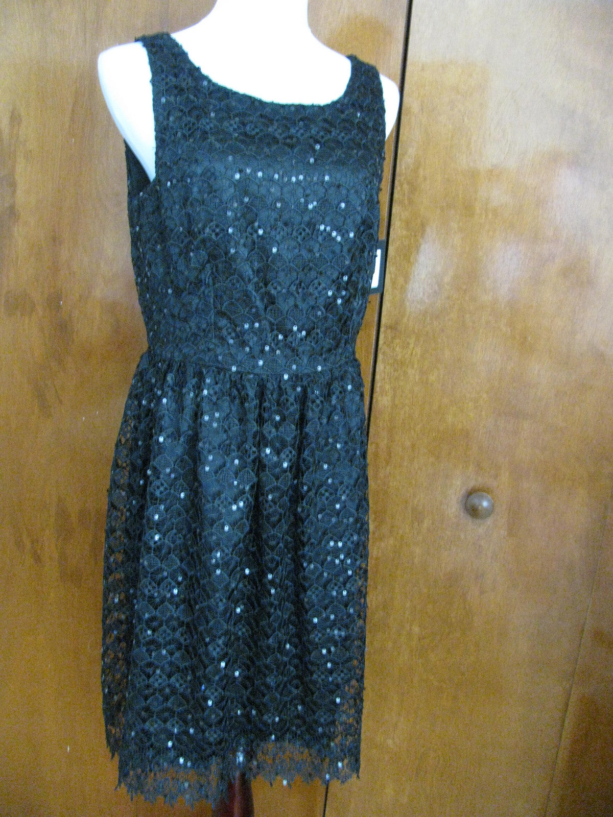 Marina Women's Black Evening Lined Dress Size 12