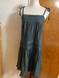 Anthropologie Floreat women's green 100% viscose dress