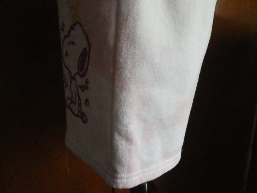 Peanuts Snoopy Tie Dye Shorts Women XL Pink NWT Drawstring Lounge Freeze NY