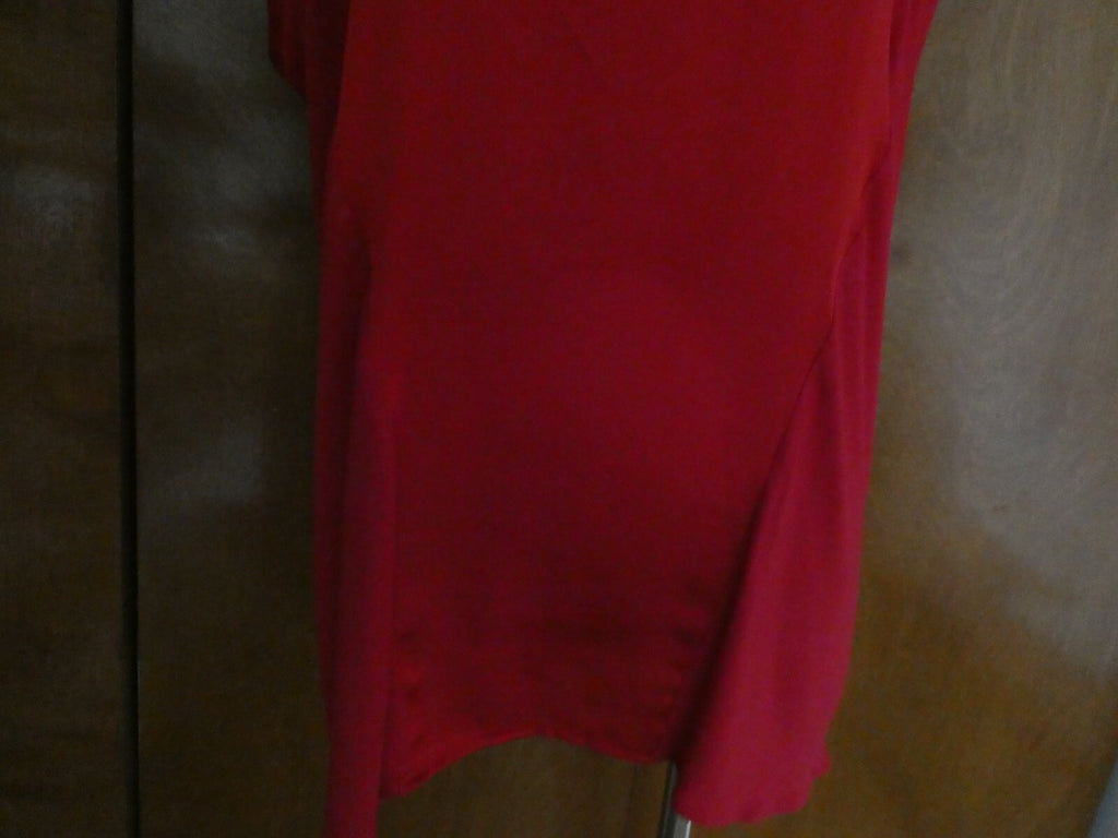 Gap women's red detailed rayon top size Large