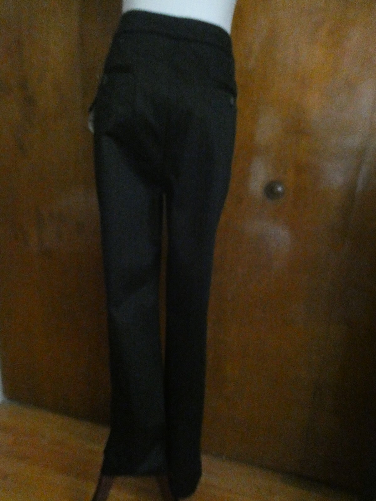 Jones New York Signature women's cotton black pants wide leg at bottom size 12