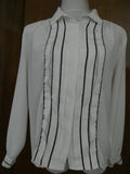 Nicola women's Ivory long sleeveless detailed top size 10