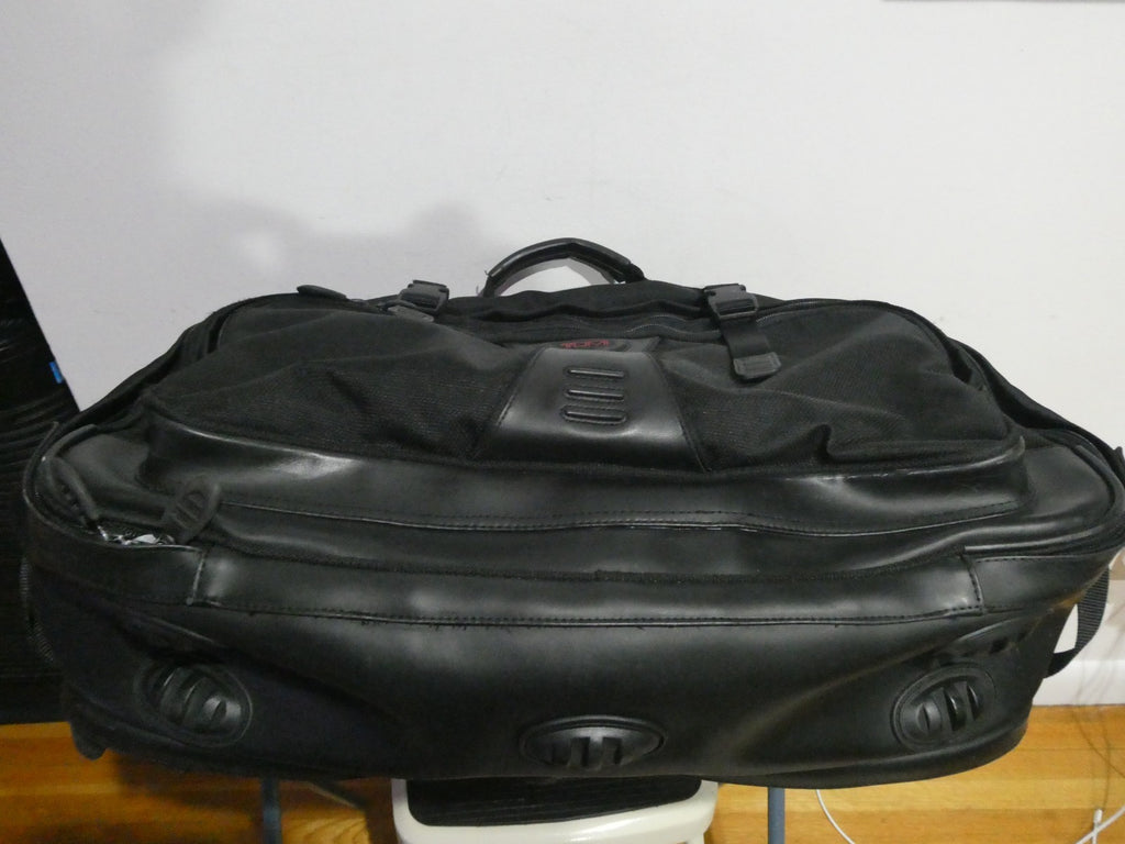 TUMI Expandable 3-in-1 Travel Bag Backpack Briefcase Black Ballistic Nylon 22"
