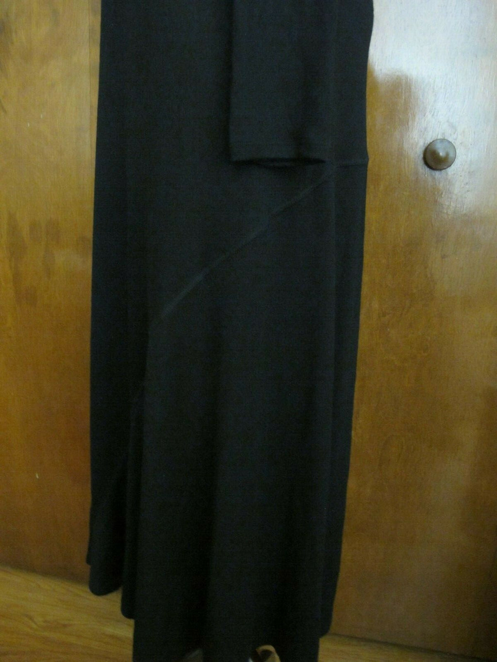 G.H. Bass & Co Women's Viscose Black Long Sleeves Maxi Dress 