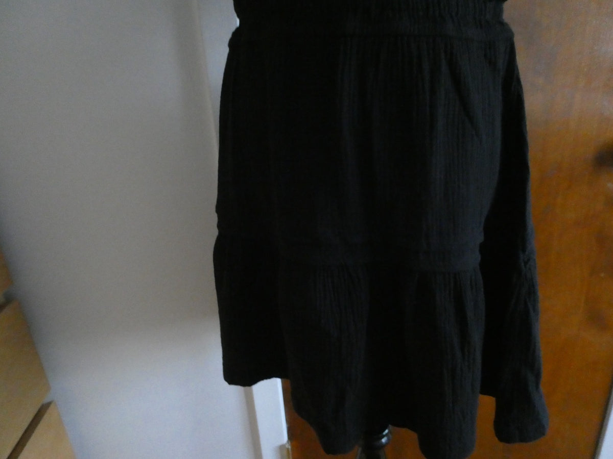 U.S. Polo Assn. Women's Black Tiered Dress Size Medium 100% Cotton NWT