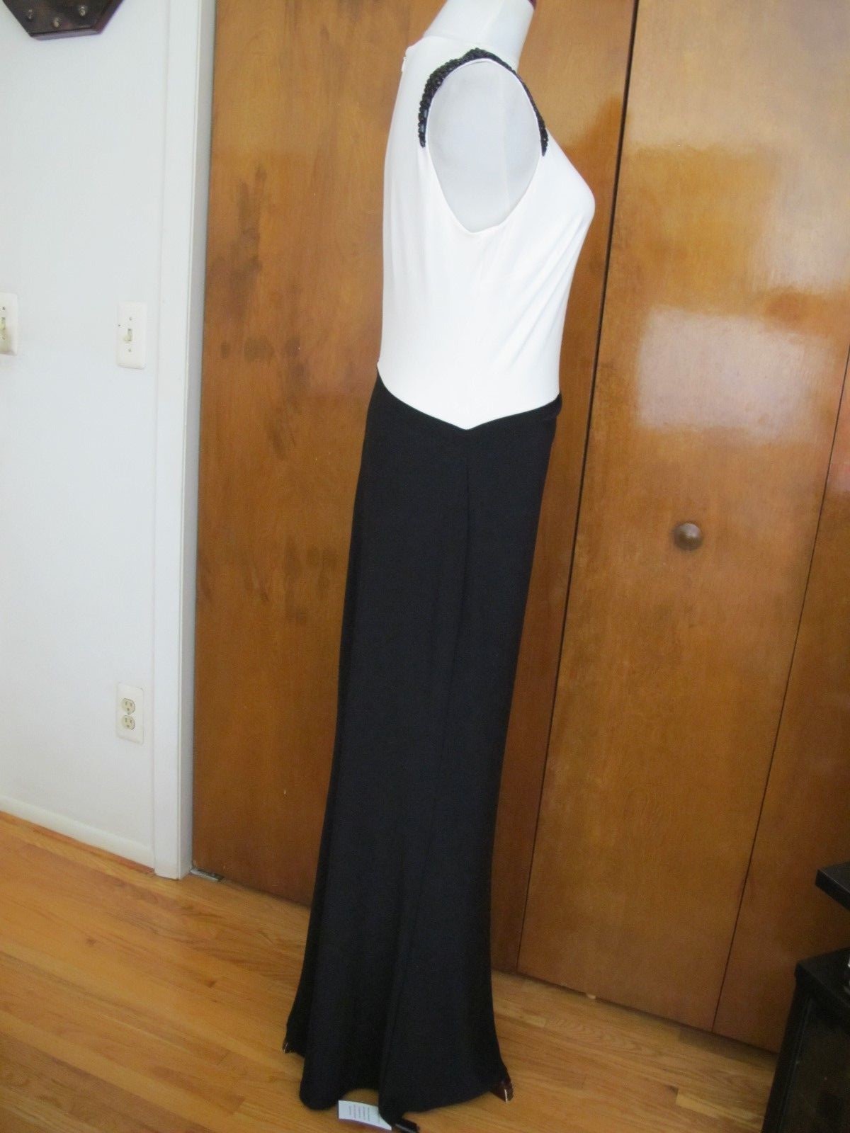 Ralph Lauren women's maxi black white evening stylish detailed new dress size 12