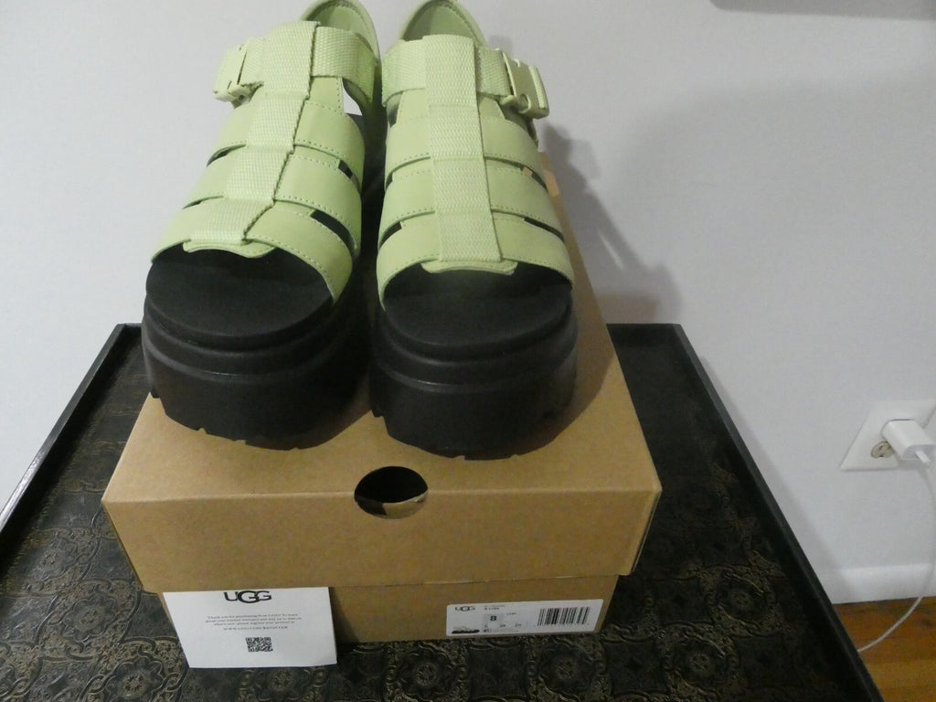UGG Cora Women’s Caterpillar Green Platform Sandal Size US 8/UK 6/EU/ 39