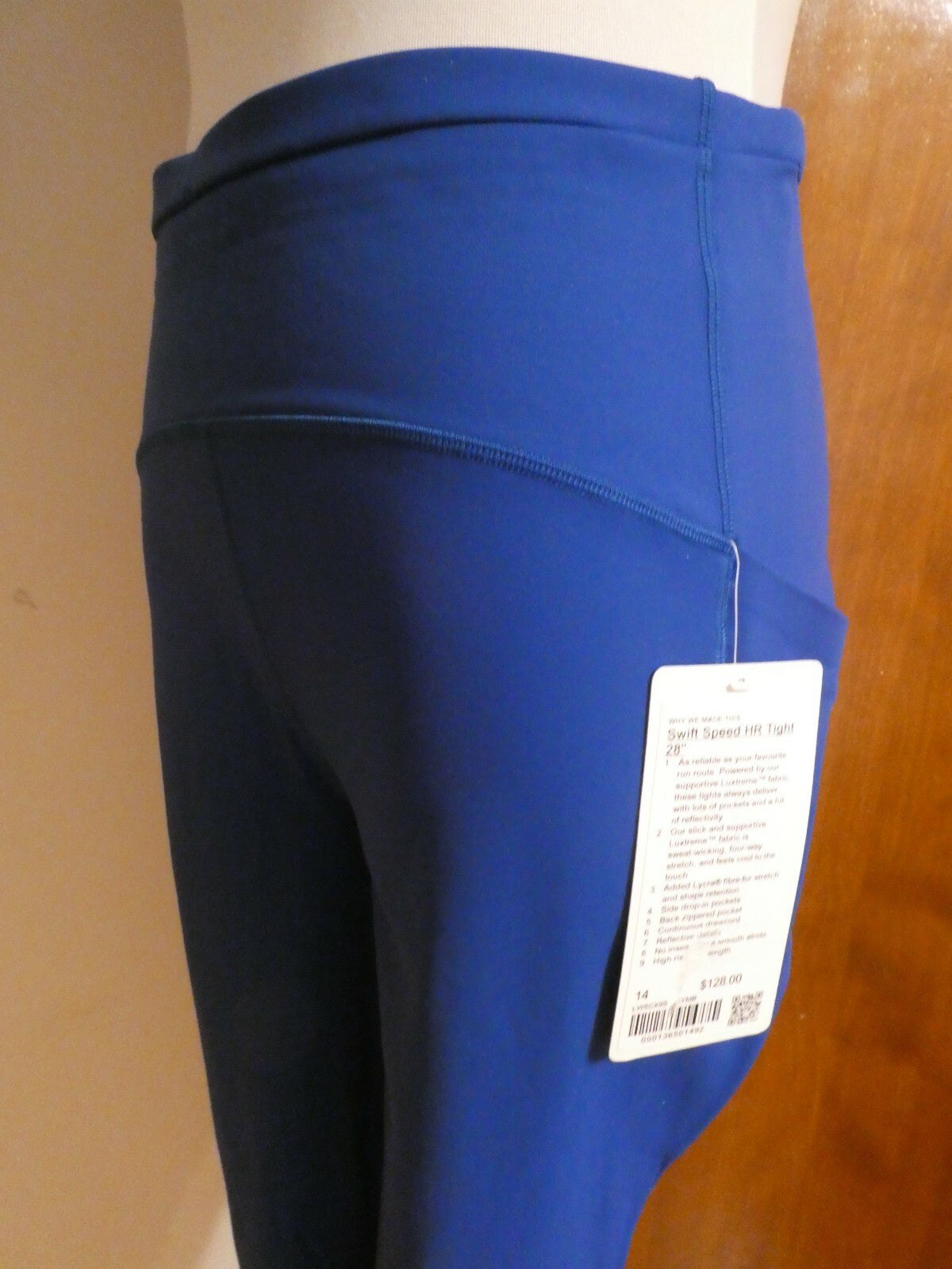 Lululemon Women Swift Speed High-Rise Tight 28" Blue Legging US Sz 14 RN 106259