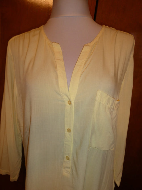 Anthropologie Cloth & Stone women's yellow blouse top Size Medium, Large