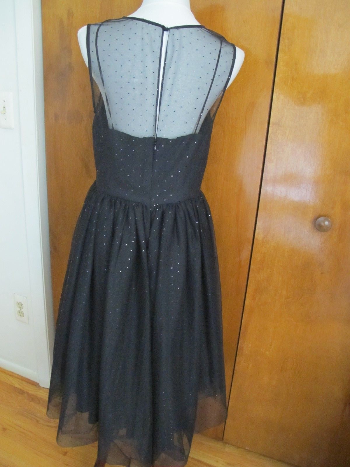 Anthropologie Donna Morgan women's black evening dress size 12 New