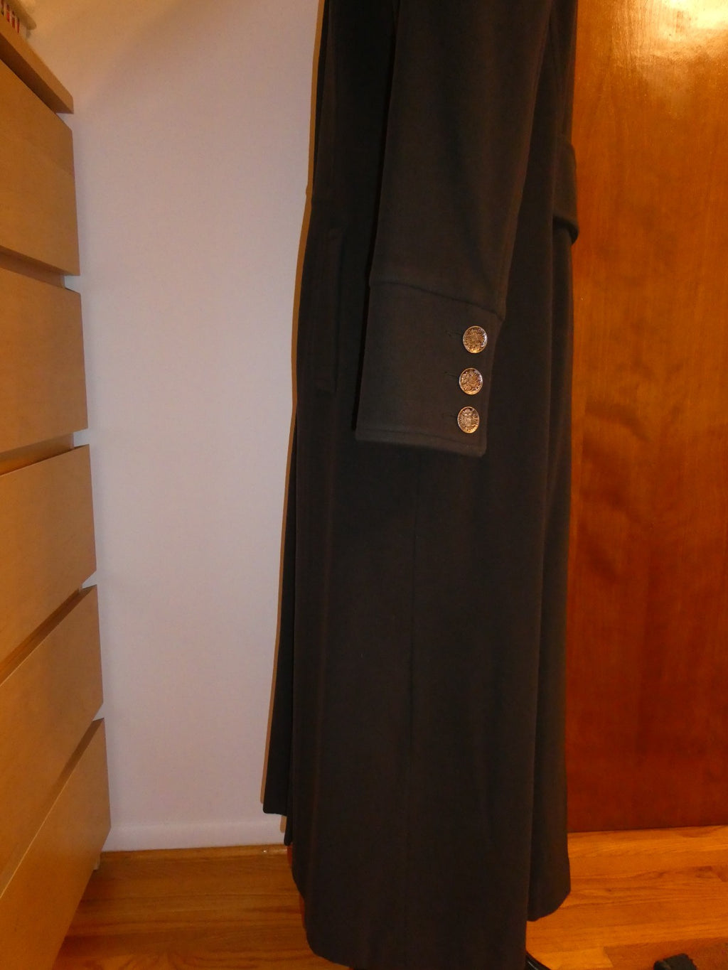 Marvin Richards Women's Long Wool Blend Coat Classic Winter Size 14(fit size8)