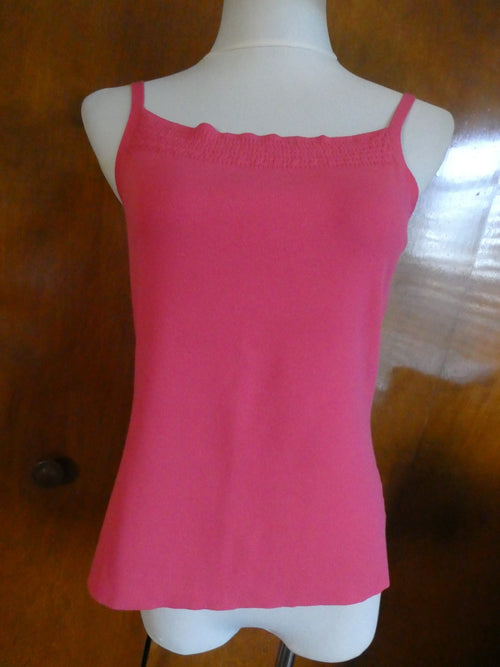Ann Taylor LOFT women's pink detailed tank top large