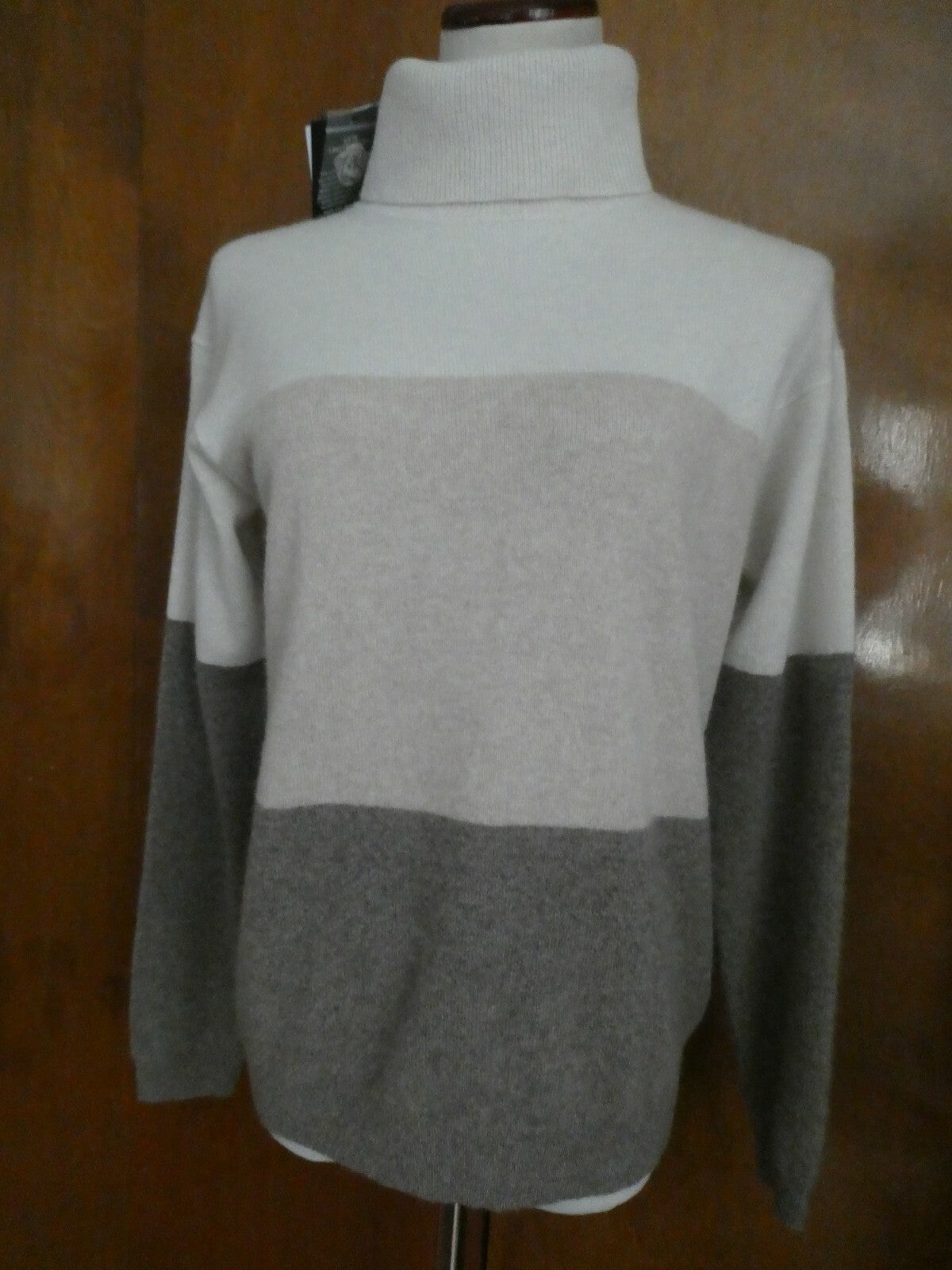 By Bloomingdale's Women's 100% 2-PLY Cashmere Turtleneck Sweater In Ash Combo XS