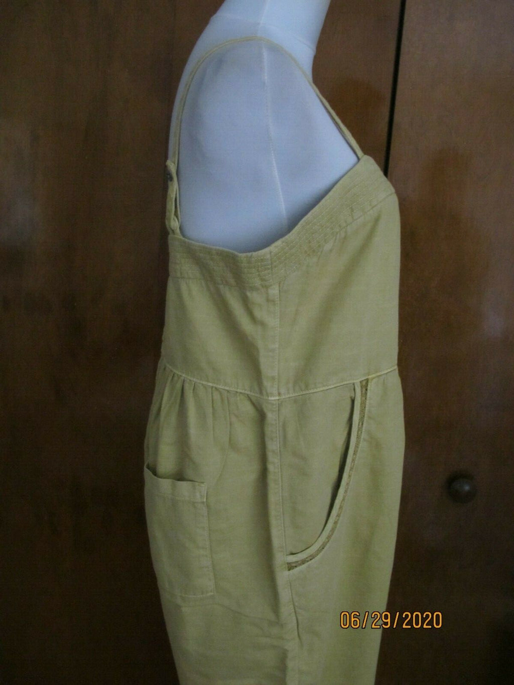 Anthropologie Gold Green Women’s Summer Jumpsuit 