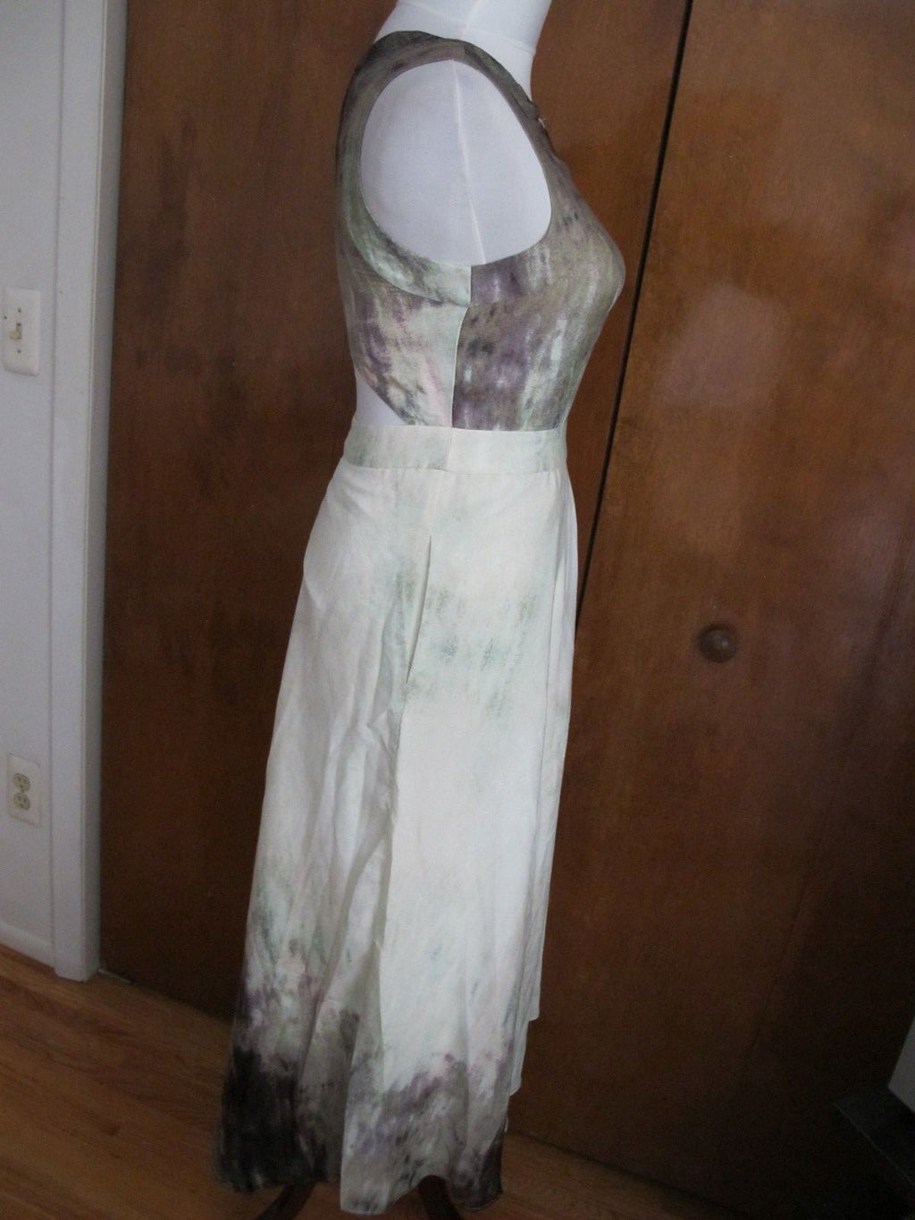 Rachel Roy women's maxi stylish cutout back multi color dress size 0 NWT