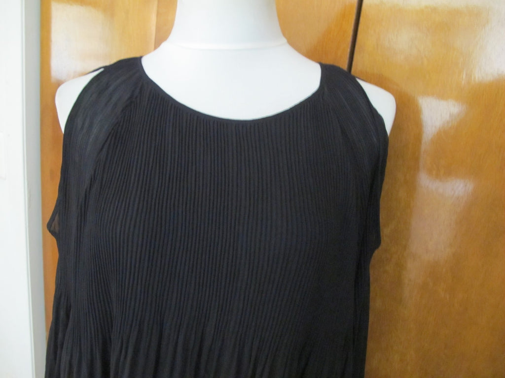 Sanctuary women’s black pleated evening cutout A-line dress size Xlarge 