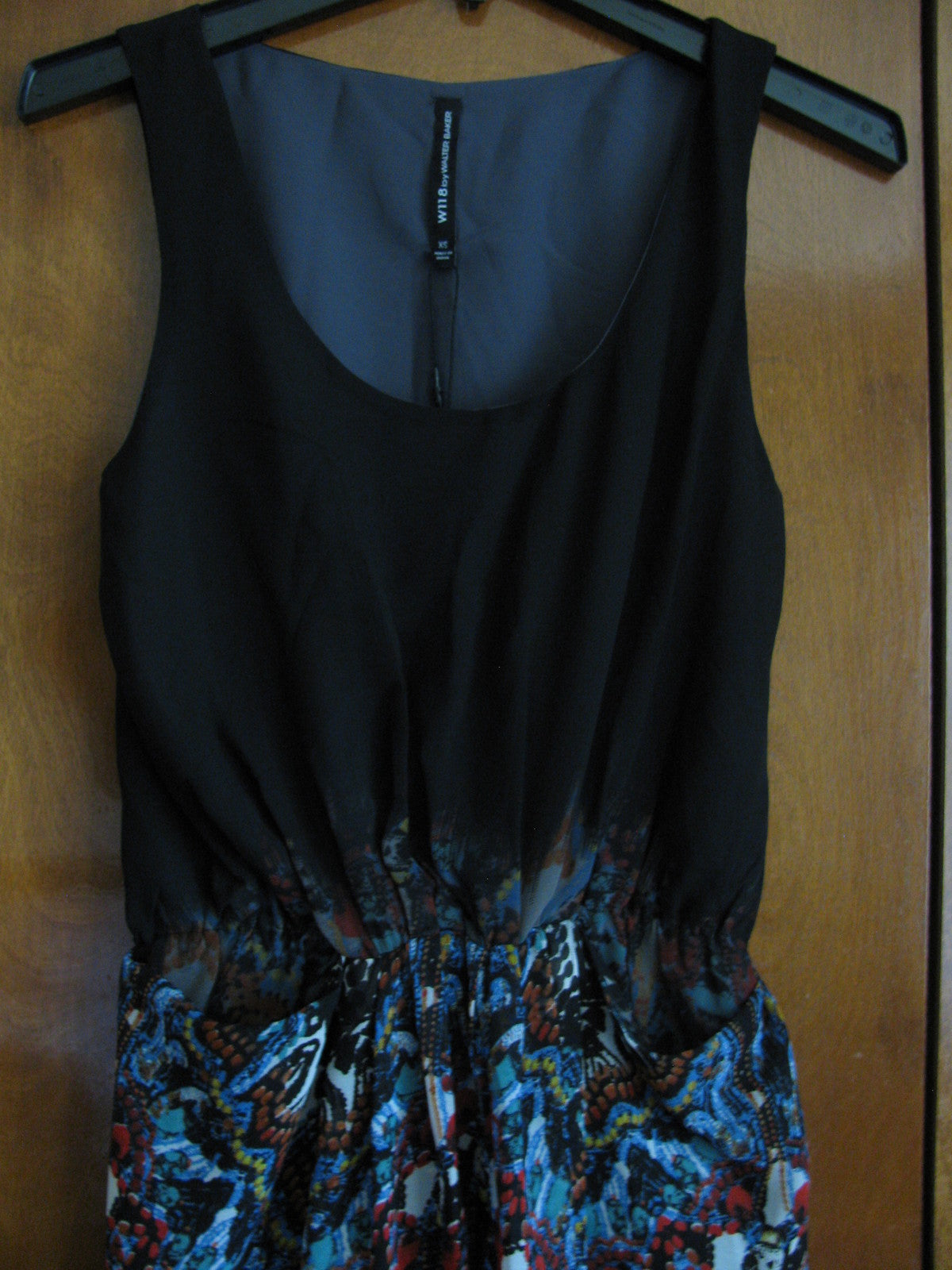 Walter Baker women’s Montanna black combo lined dress size Xsmall NWT