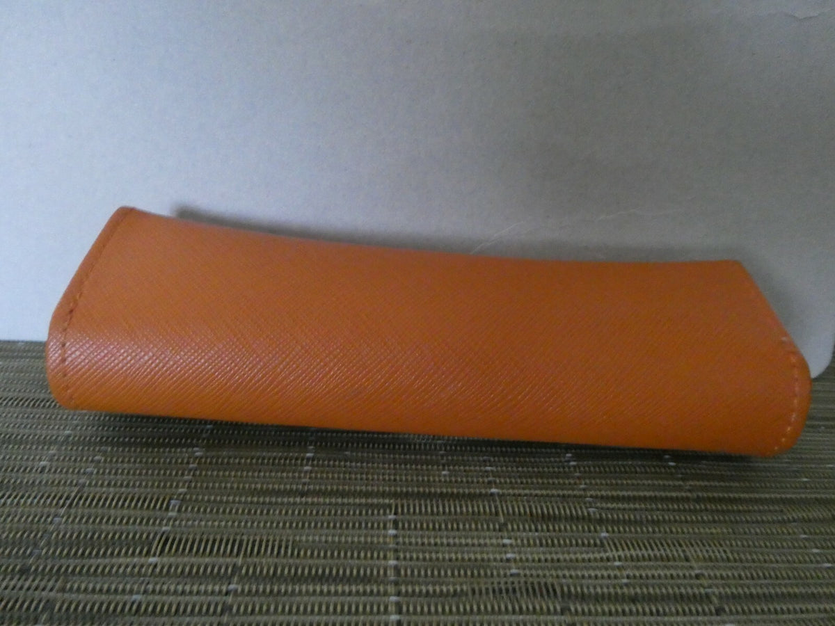 TORY BURCH Orange Authentic Eyewear Eyeglasses Case Only 