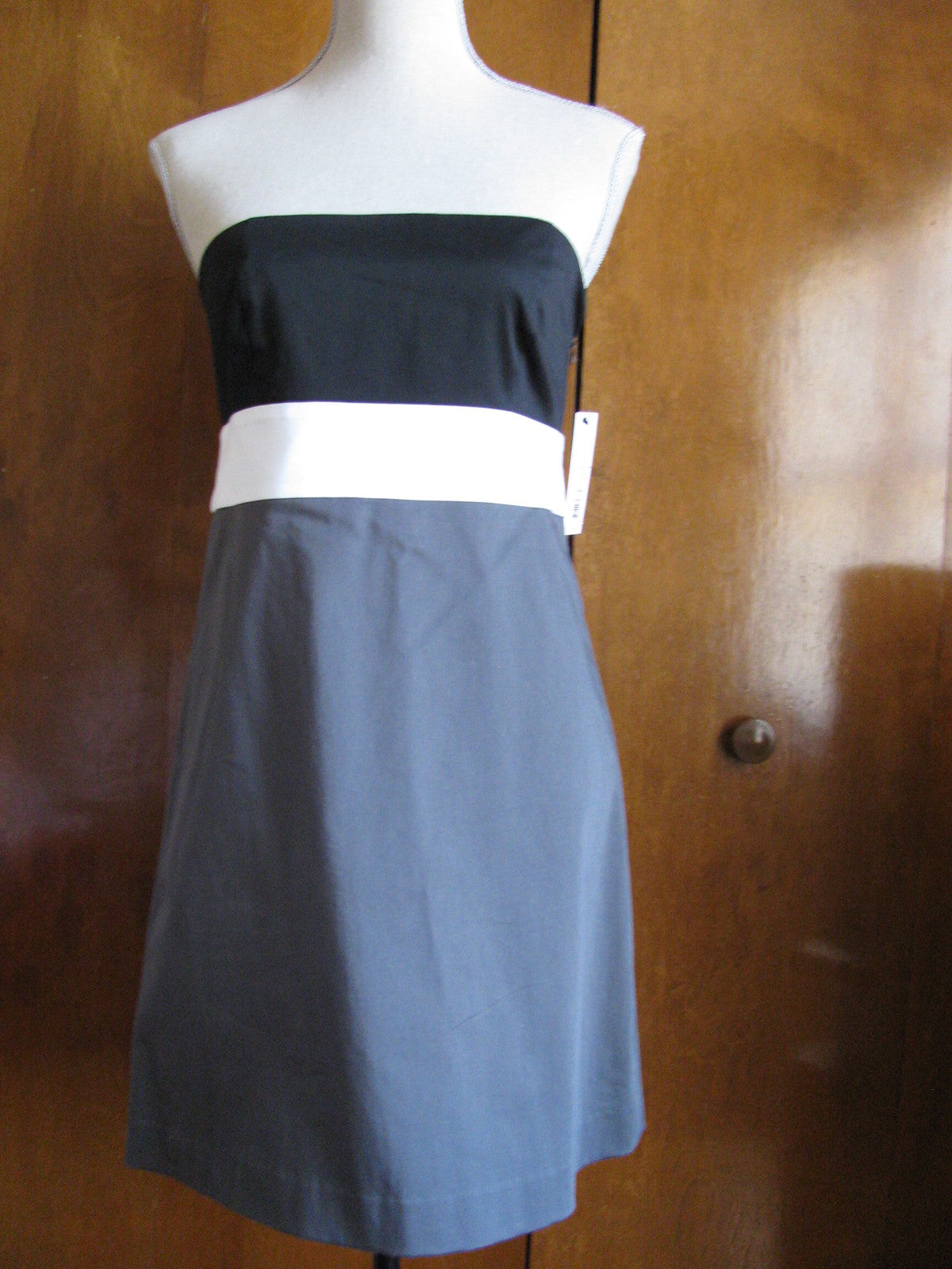 Theory Women's Multicolored Cotton Strapless Women's Dress Size 6 NWT
