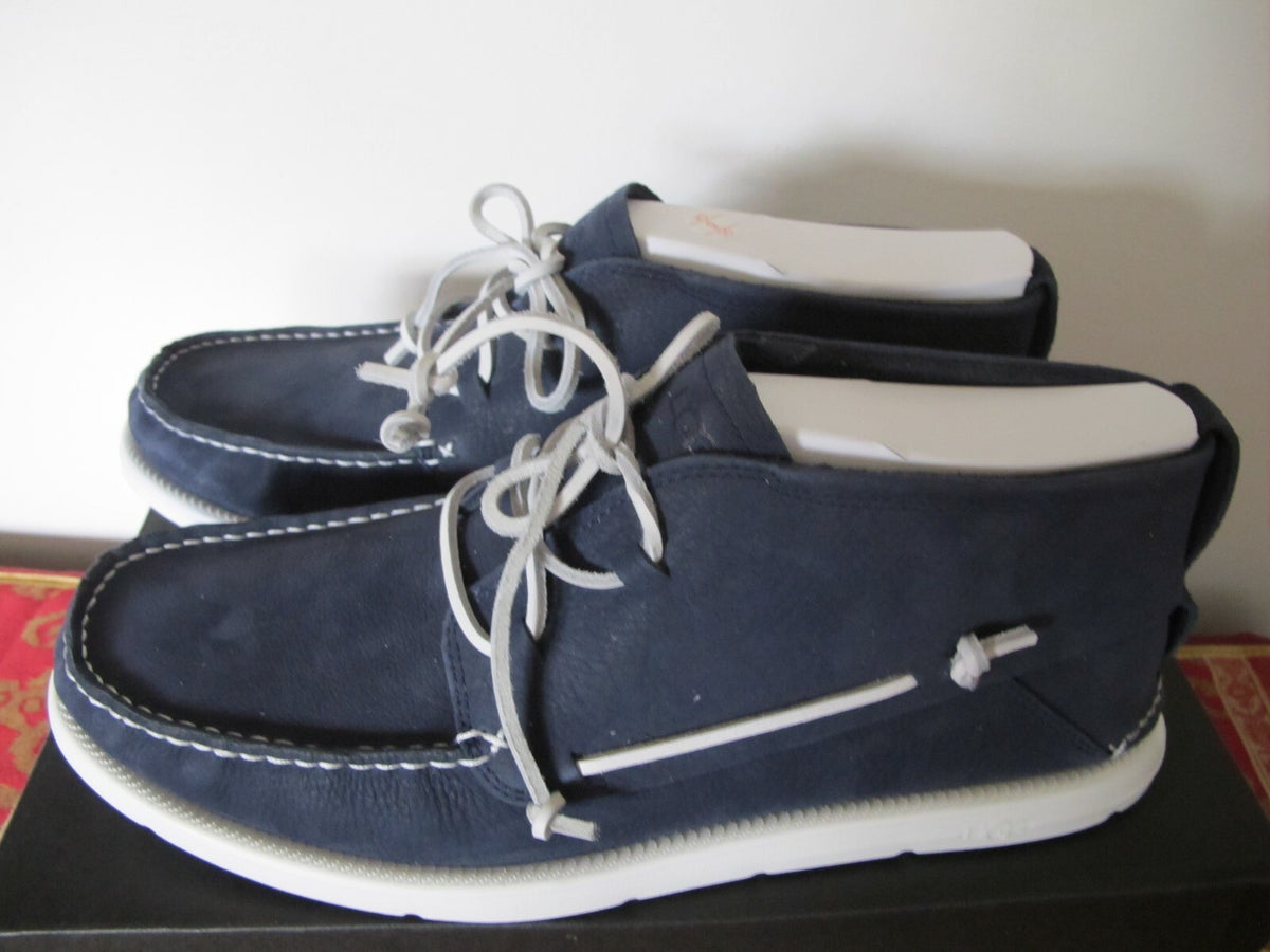 UGG Australia Men's Navy Beach Moc Chukka Leather Boots Size 11 Authentic 