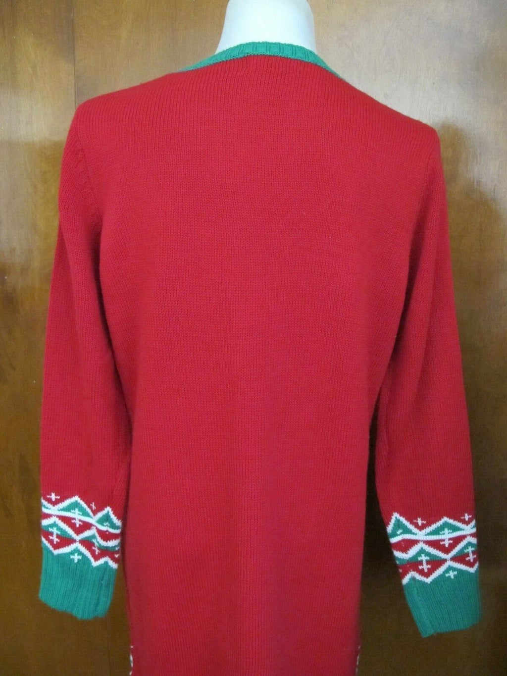 Reference Point Women's Red Christmas Sweater Dress Large