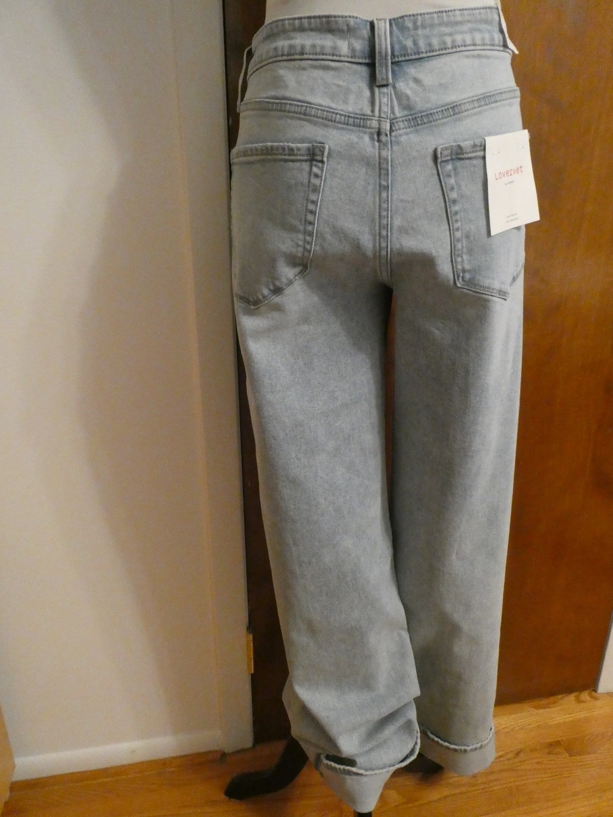 Lovervet By Vervet Women Jeans Uncharted Threads GLYDenim Wash Wide Leg Tall 31