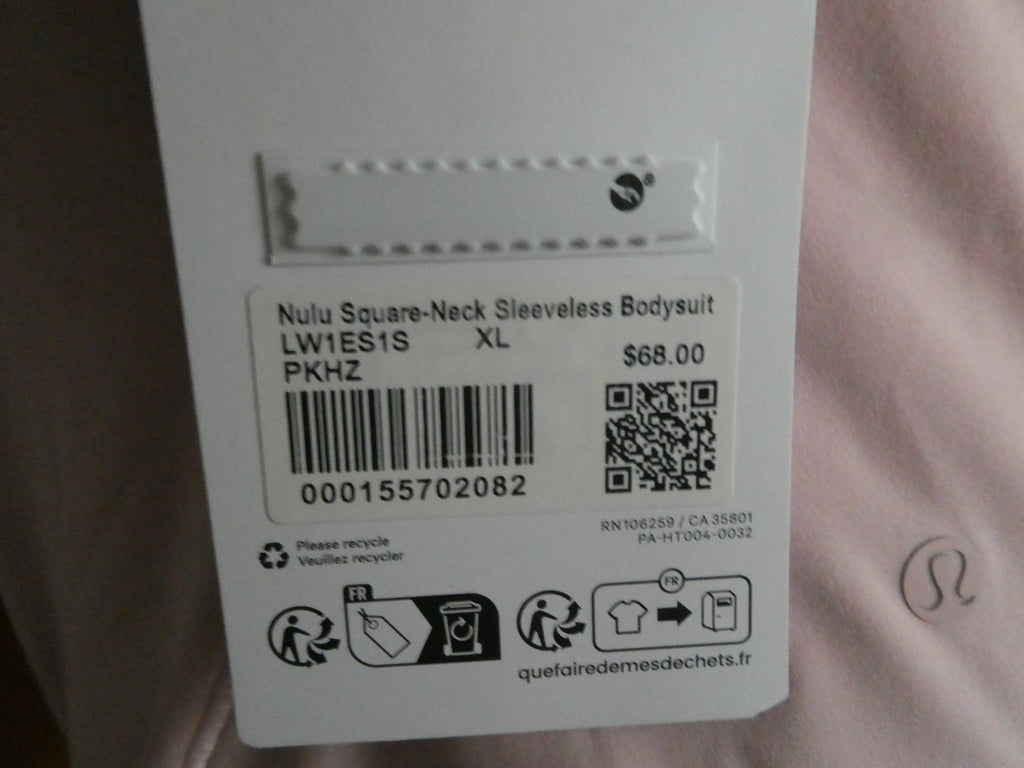 Lululemon Bodysuit Wundermost Soft Sleeveless PKHZ Pink Haze XLARGE
