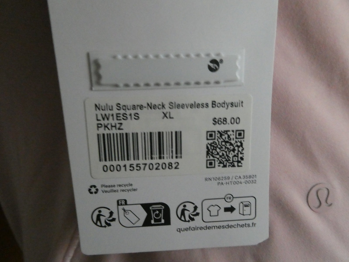 Lululemon Bodysuit Wundermost Soft Sleeveless PKHZ Pink Haze XLARGE