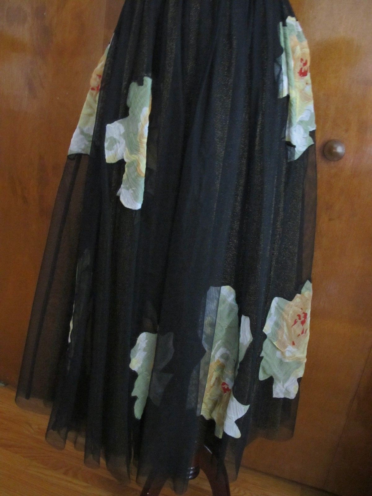 Anthropologie Moulinette Soeurs women's black evening prom graduation dress 2