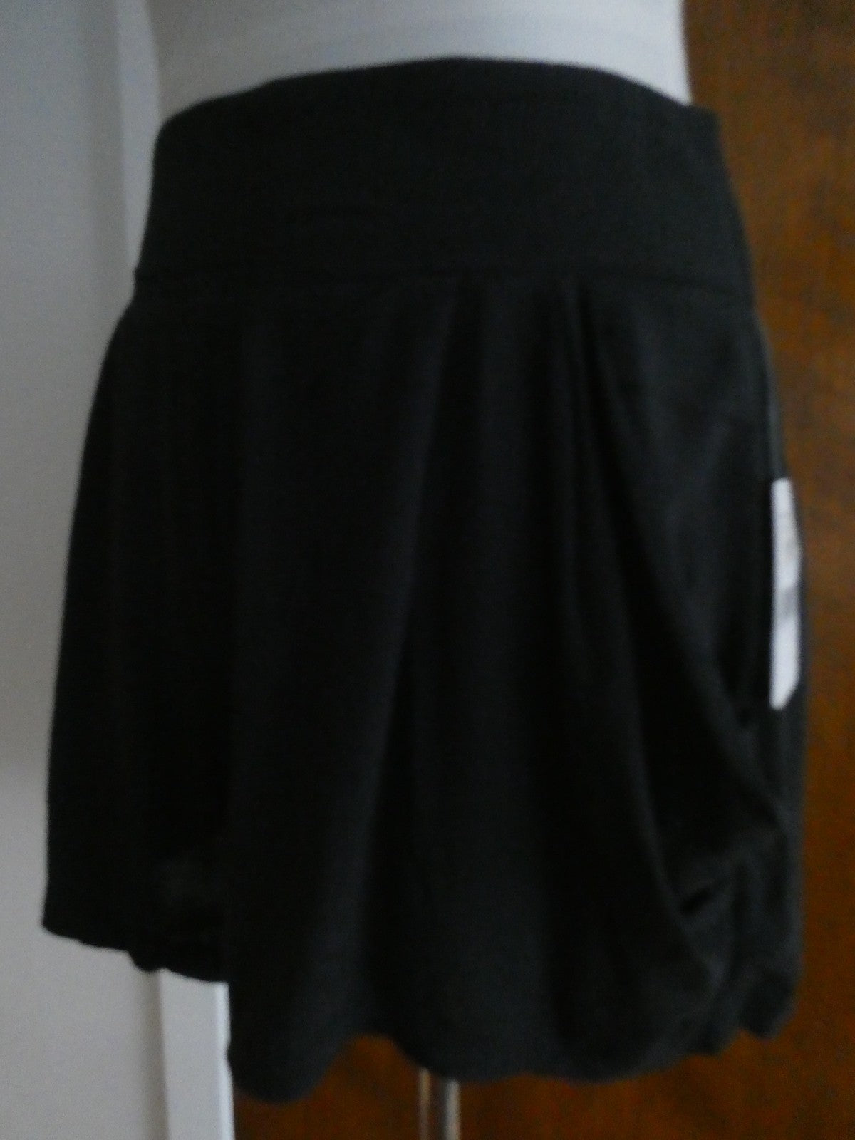 Free People Women Black Oversized Pocket Shorts Large Boho Lounge Pull On NWT