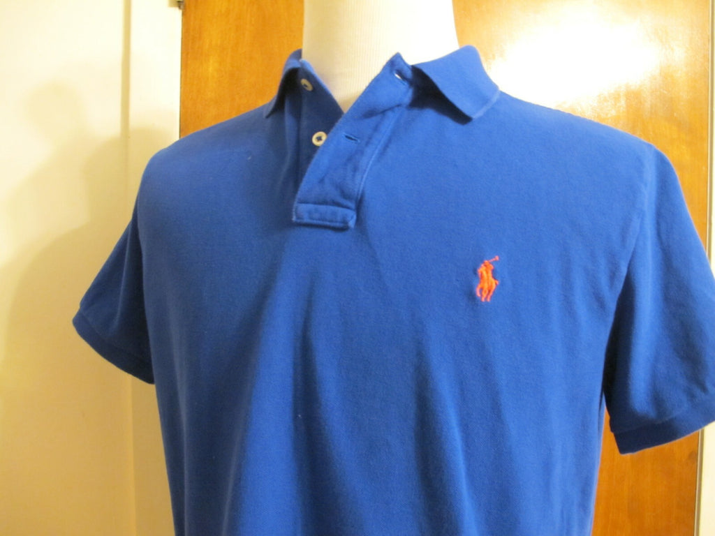 Polo Ralph Lauren Men's Blue Custom Fit Shirt Size Large 